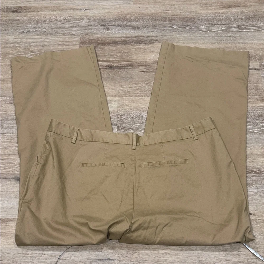Good American Women’s Tan Chinos Flare Legs High-Rise khaki Size 20